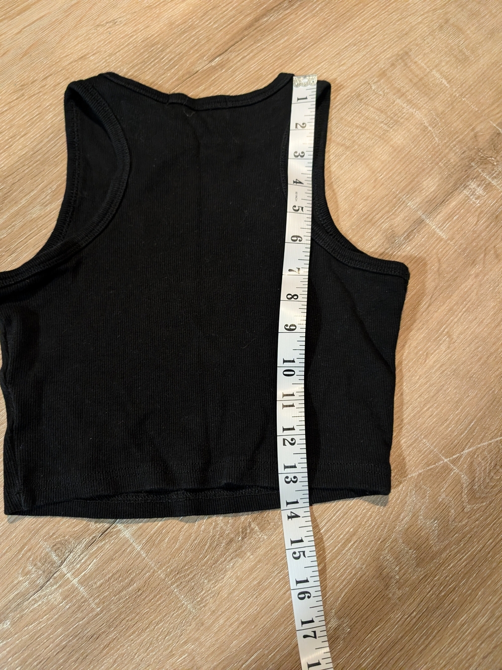 Missguided Black Ribbed Rhinestone Script Tank - Picture 3 of 5